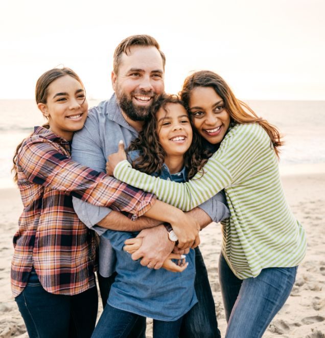 Teen with parents in a supportive family session